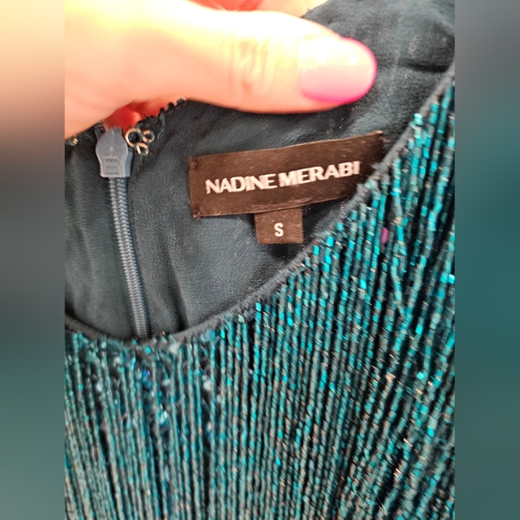 Nadine Merabi                                LOTTIE TEAL DRESS SMALL/US4… - Picture 6 of 8